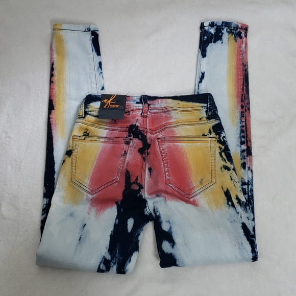 Red Fox Tie Dye Jeans - Picture 2 of 4